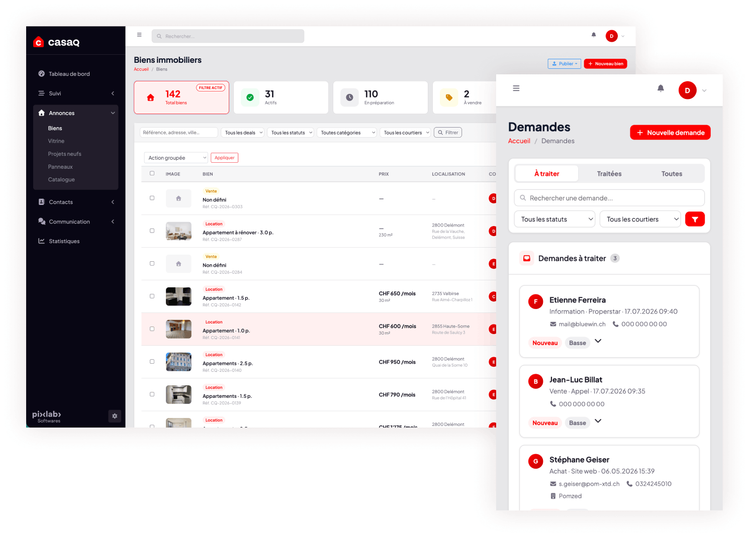 Interface intuitive et accessible sur mobile