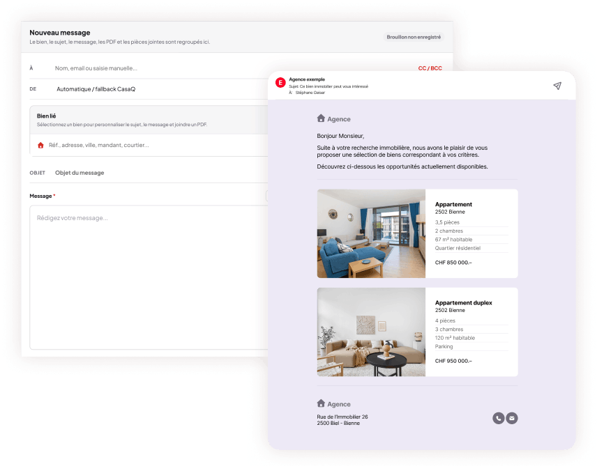 Newsletters, emails, SMS et courriers